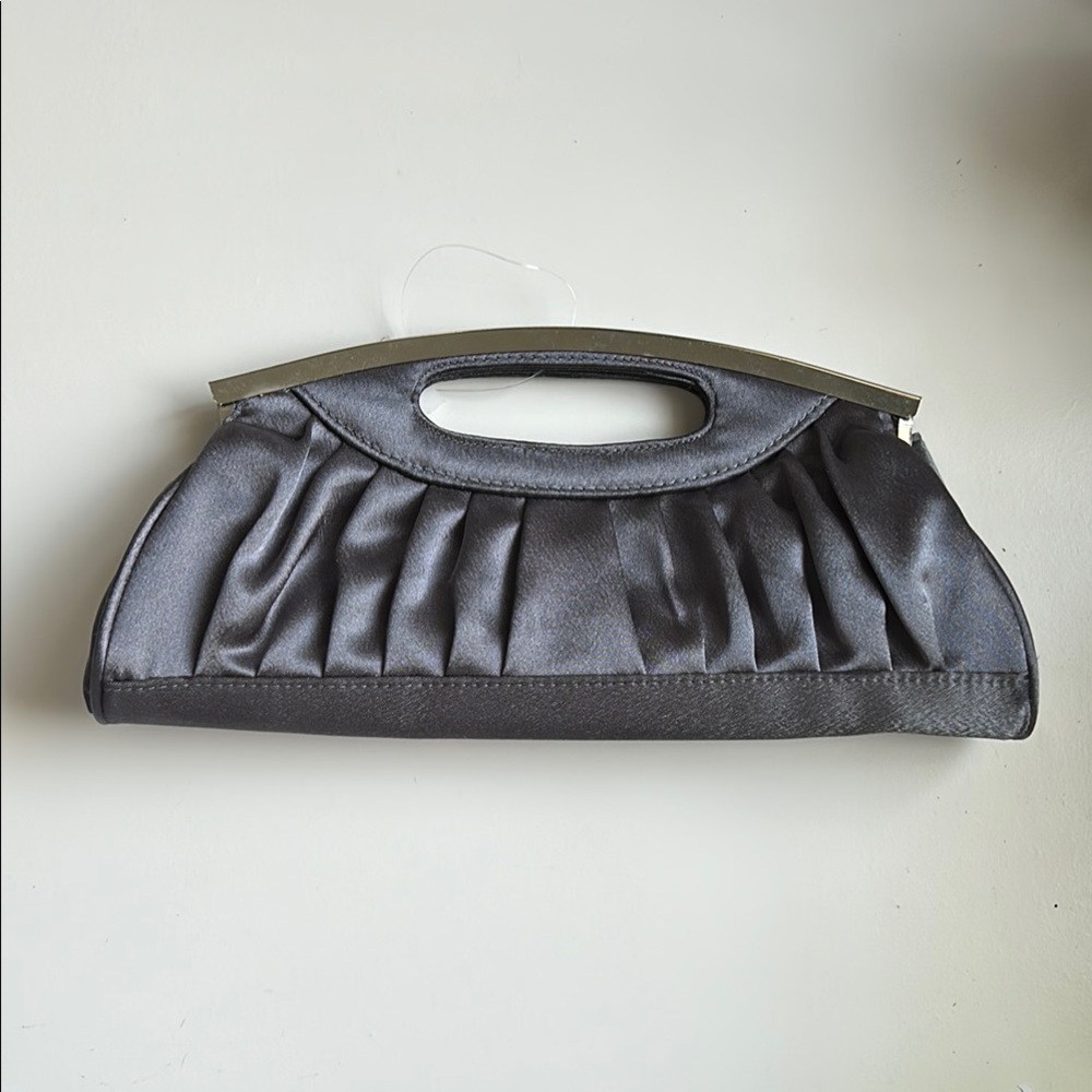 NWT Bijoux Terner Silver Grey Eve Bag Clutch